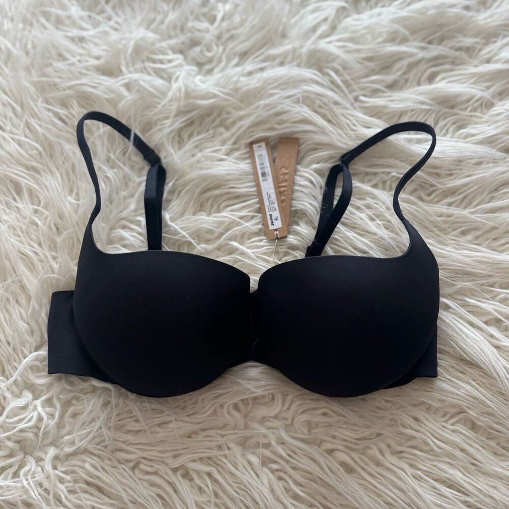 Skims Ultimate Balconette Push Up Bra Onyx Size 34C